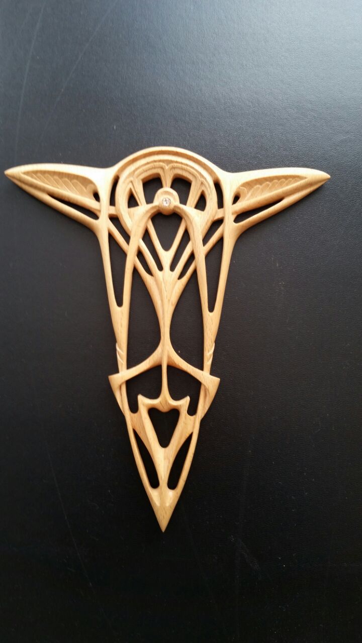 Elfenflügel – Haarnadel aus Birke